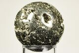 Polished Pyrite Sphere - Peru #193663-1